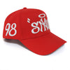 SNYC SNAPBACK RED/GREY SUEDE