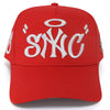 SNYC SNAPBACK RED/GREY SUEDE