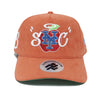 SNYC SNAPBACK ORANGE/GREEN SUEDE