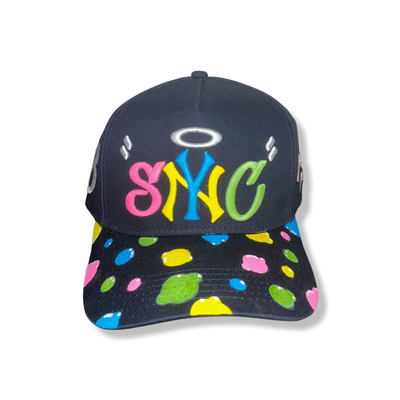 SNYC SNAPBACK NAVY/PINK “BUBBLES”